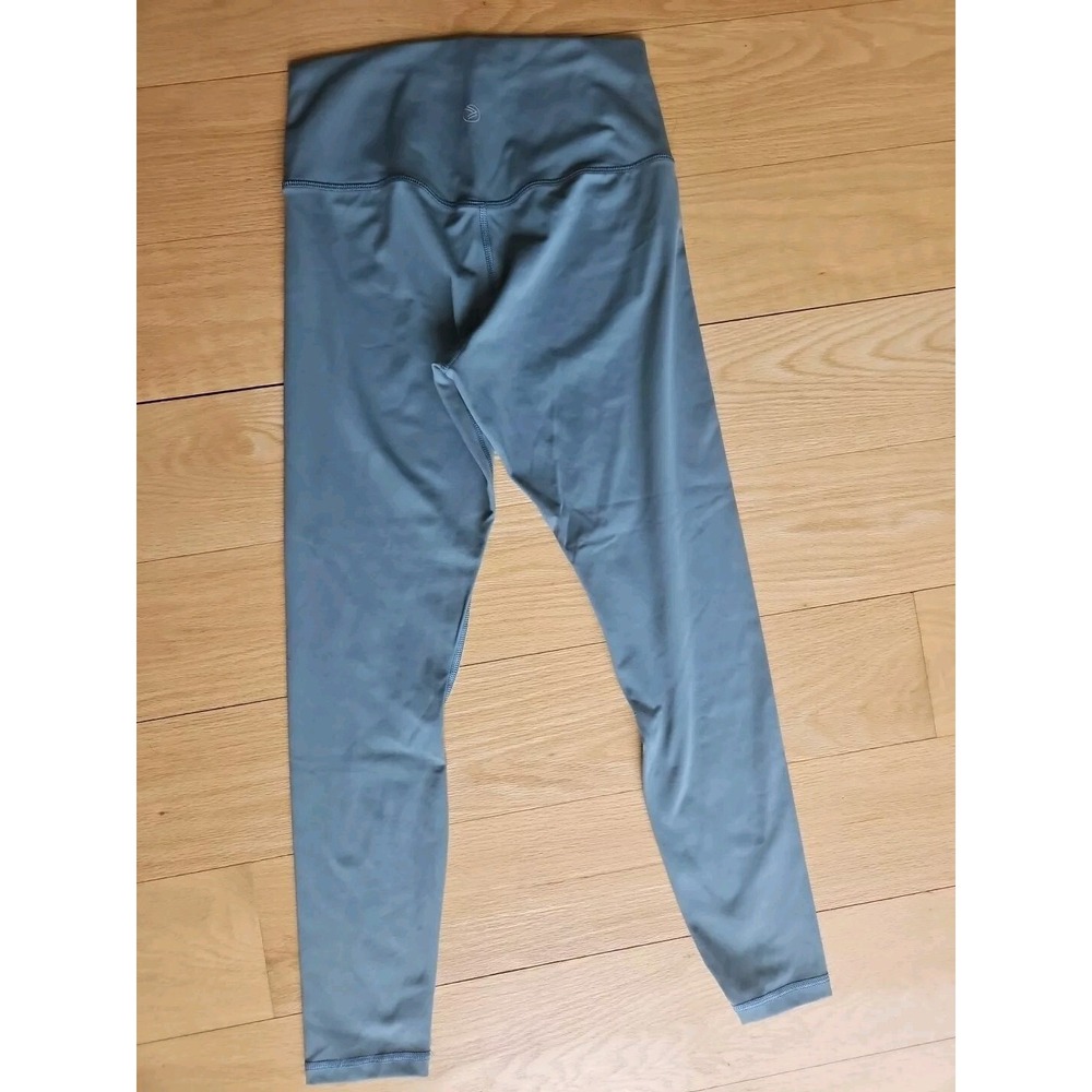 SAVVI Womens High Waisted Active Leggings Slate Blue 24" Medium - Picture 5 of 7